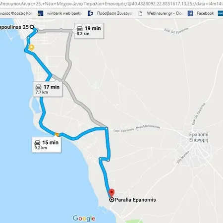 Апартаменты Jordan's 3rd At Неа-Миханиона